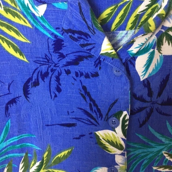 [White Stag] Women's Tropical Hawaiian Button Down Shirt - Picture 5 of 9
